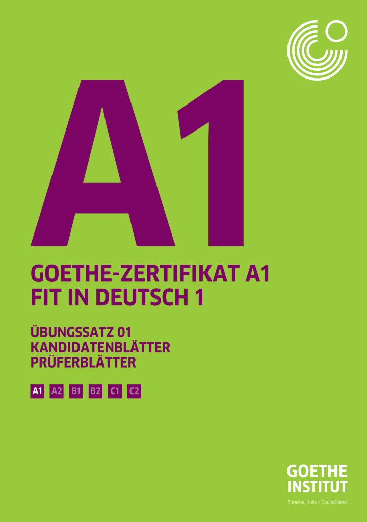 Goethe Zertifikat A1 Fit In Deutsch 1 Ubungssatz 01 Kandidatenblatter Pruferblatter 720x1024 2